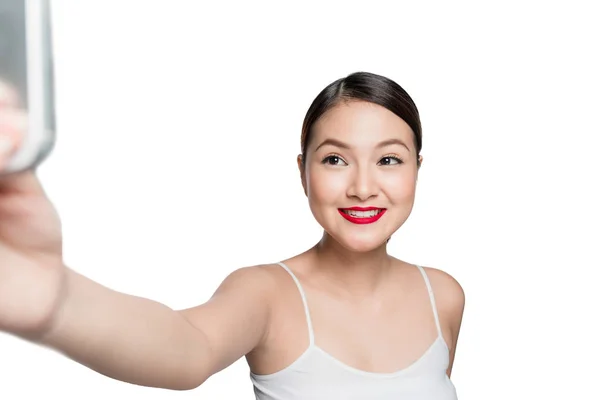 Mujer con maquillaje retro — Foto de Stock