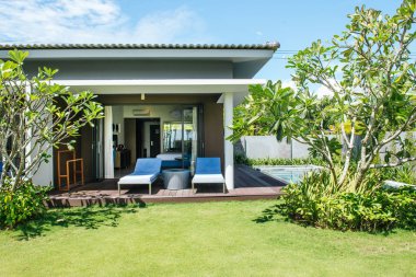 Tropikal beach resort. Yüzme Havuzu salon yakınındaki