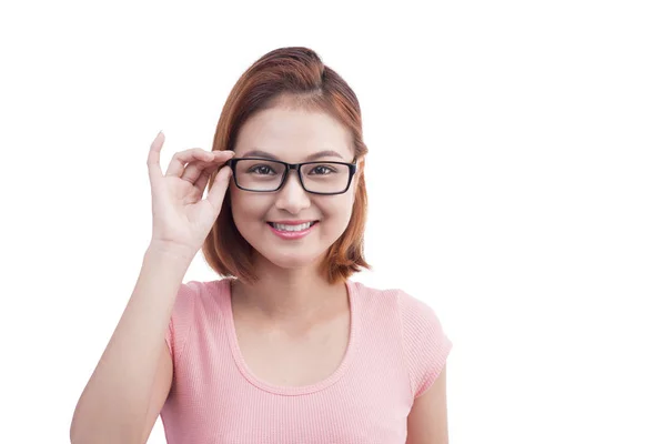 Aziatische vrouw in brillen — Stockfoto