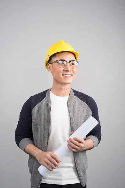 Engenheiro civil bonito — Fotografia de Stock