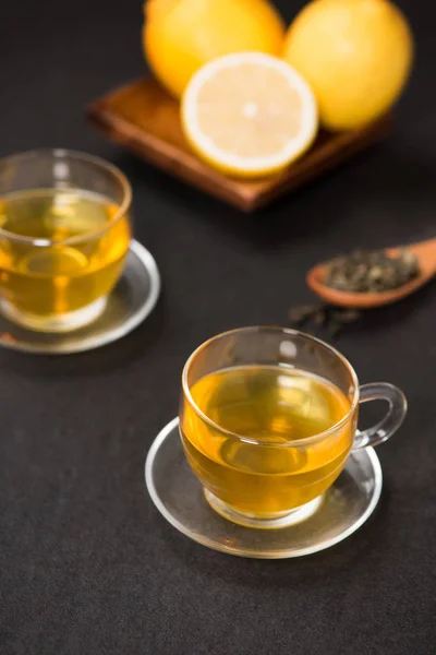 Cups of ginger tea — Stock Photo, Image