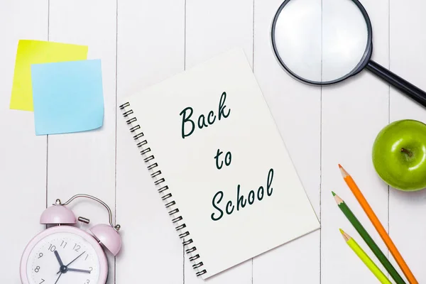 Papelería de la escuela de color — Foto de Stock