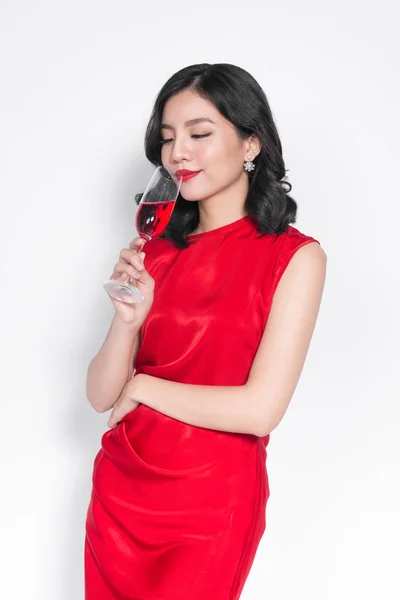 Kobieta trzymająca kieliszek szampana — Zdjęcie stockowe