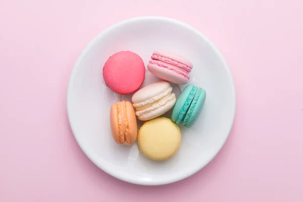 Colorful pastel macaroons — Stock Photo, Image