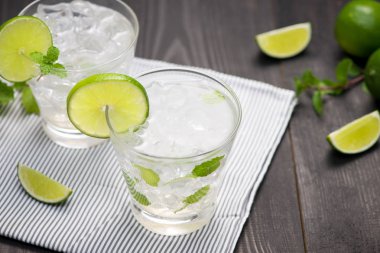 Limonlu taze kokteyl