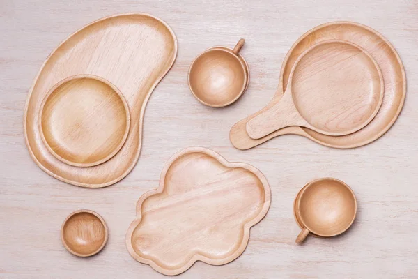 Wooden kitchenware utensils — Stock Photo, Image
