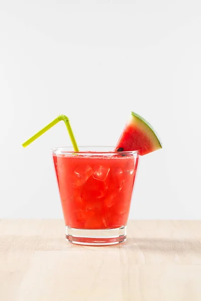 Glas friska vattenmelon juice — Stockfoto