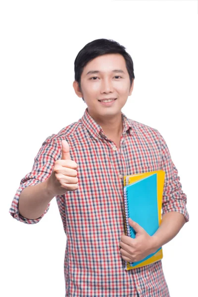 Happy male student — Stock Photo, Image