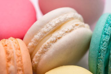 portre renkli macaroons