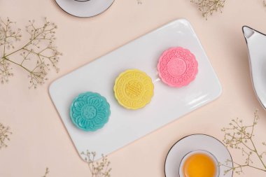 renk mooncakes Tablo ayarı
