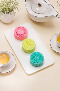 renk mooncakes Tablo ayarı