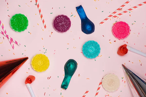 tatlı çok renkli mooncakes