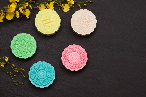 renk siyah mooncakes.on tablosu