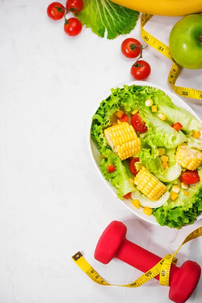 salata, halter ve ölçü birimi teyp