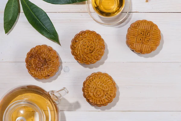 Tradiční čínské mooncakes — Stock fotografie