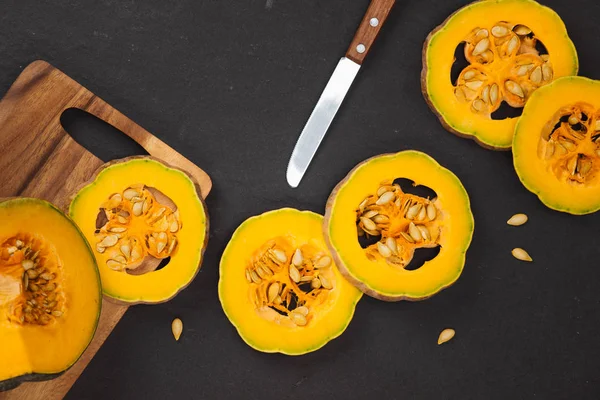 Olgun kabak parçaları