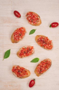 Lezzetli İtalyan bruschetta 