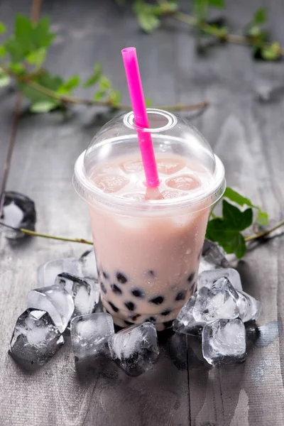 Roter Bubble Tea — Stockfoto