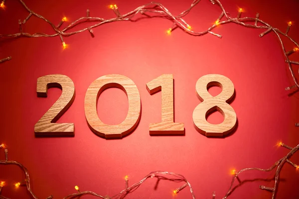 Happy New red background — Stock Photo, Image