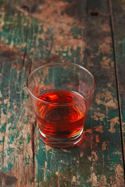 Hot Christmas Drink Rustic Wooden Table Xmas — Stock Photo, Image