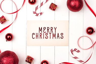 Kozmetik üstten görünüm kompozisyon. Noel. Yeni yıl düz yatıyordu çerçeve. 