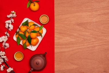En iyi dekorasyon Çin yeni yılı Festival arka plan kavramı yükü