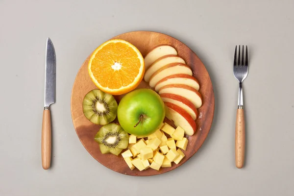 Zdrowe jedzenie, odchudzanie. Świeże owoce cytrusowe różnych — Zdjęcie stockowe
