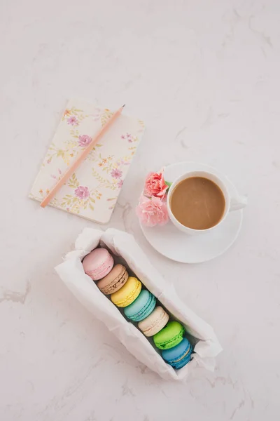 Sobremesa Francesa Para Servido Com Chá Tarde Coffee Break — Fotografia de Stock