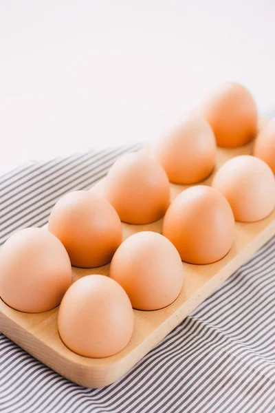 Ферма Сире Свіже Яйце Упаковці Сірому Столі Інгредієнт Приготування Сніданку — стокове фото