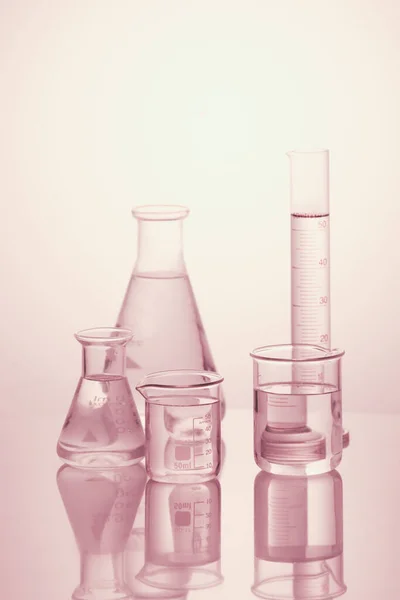 Diverse Laboratorieartiklar För Glas Utrustning Bild — Stockfoto