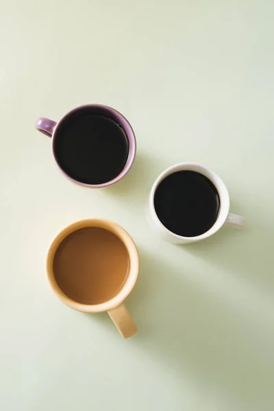 Tazas Café Sobre Fondo Claro — Foto de Stock