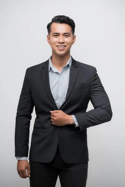 Junge Asiatische Geschäftsmann Isoliert Auf Weißem Hintergrund — Stockfoto
