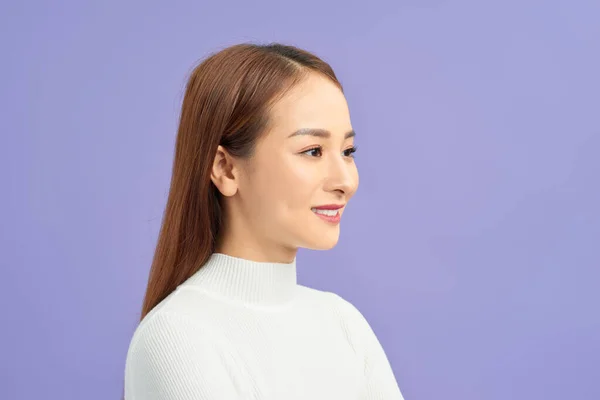 Mujer Asiática Sonriendo Feliz Retrato — Foto de Stock