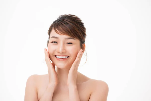 Hermosa Joven Asiática Mujer Con Limpio Fresco Piel Look — Foto de Stock