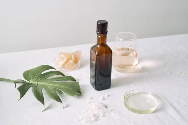 Kosmetiska Naturen Hudvård Och Eterisk Olja Aromaterapi Organic Naturvetenskap Skönhet — Stockfoto