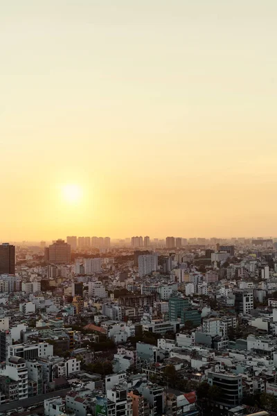 胡志明市空中城市房屋与商务中心景观 越南霍奇宁市 — 图库照片