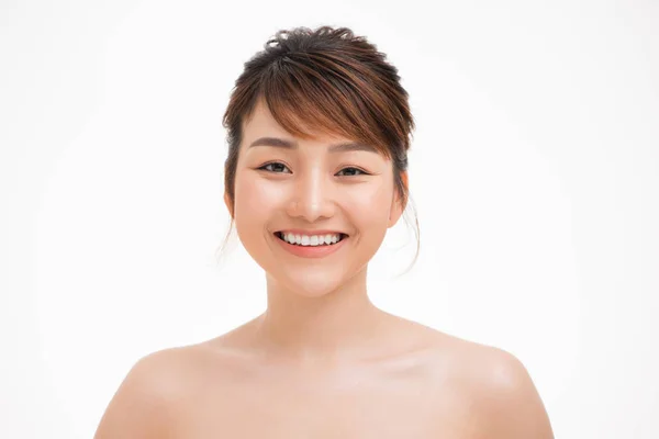 Beautiful Young Woman Asian Clean Perfect Skin — Stock Photo, Image