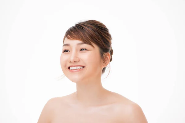 美少女顔ケア 顔の治療美容 — ストック写真