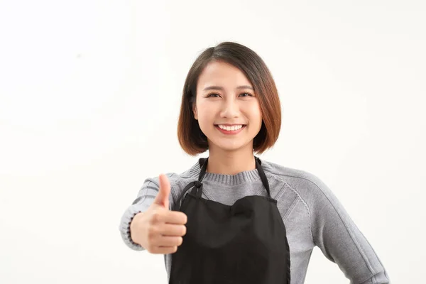 Joven Atractivo Asiático Mujer Quien Cocina —  Fotos de Stock