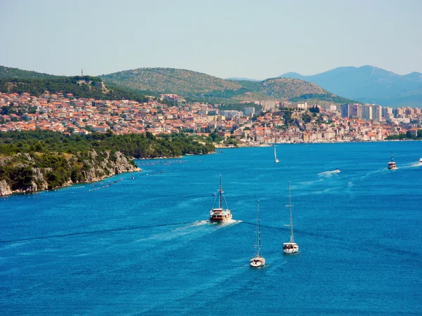 City of Sibenik coast line in Croatia. — Stock Photo, Image