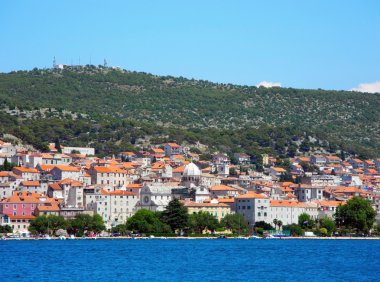 Cityscape sibenik, Hırvatistan.