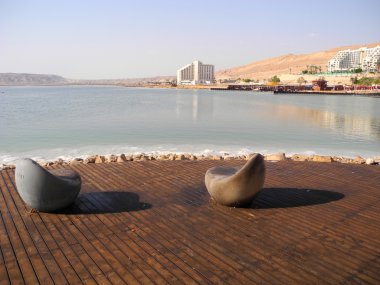 Dead Sea resort. clipart