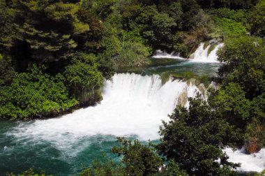 Şelalenin Skradinski Buk.
