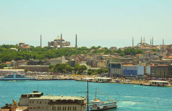 Chrám Hagia Sophia a modré mešity. — Stock fotografie