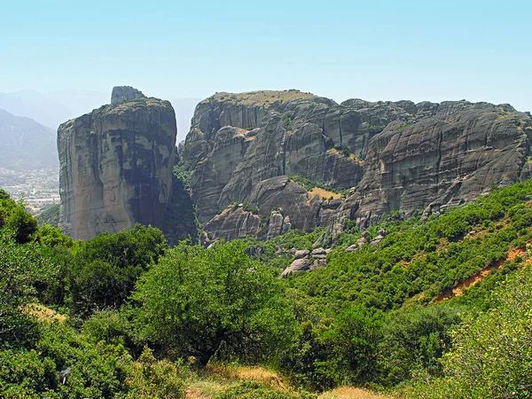 ギリシャ、メテオラの岩. — ストック写真