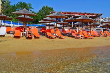 Beach Kavala, Yunanistan.