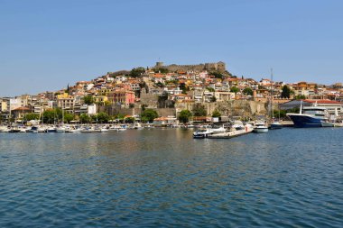 Cityscape Kavala, Yunanistan.