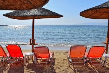 Beach Kavala, Yunanistan.