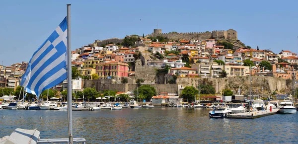 Cityscape Kavala, Yunanistan.