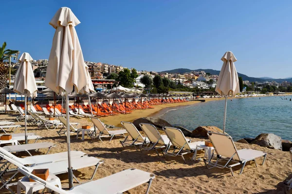 Beach in Kavala, Greece. — Stock Photo, Image